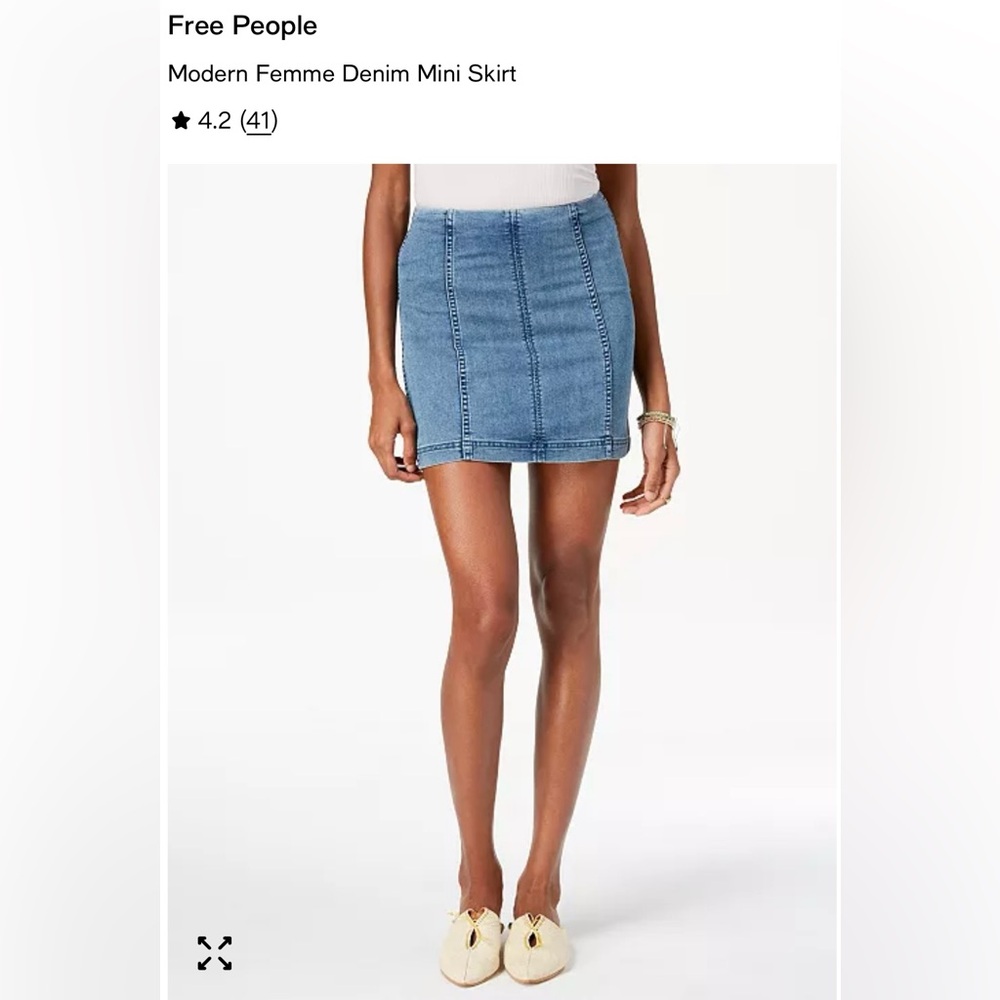 Free People Modern Femme Denim Mini Skirt